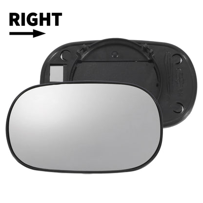 Right Side White Convex Mirror Glass for Ford Ka (1996-2008)