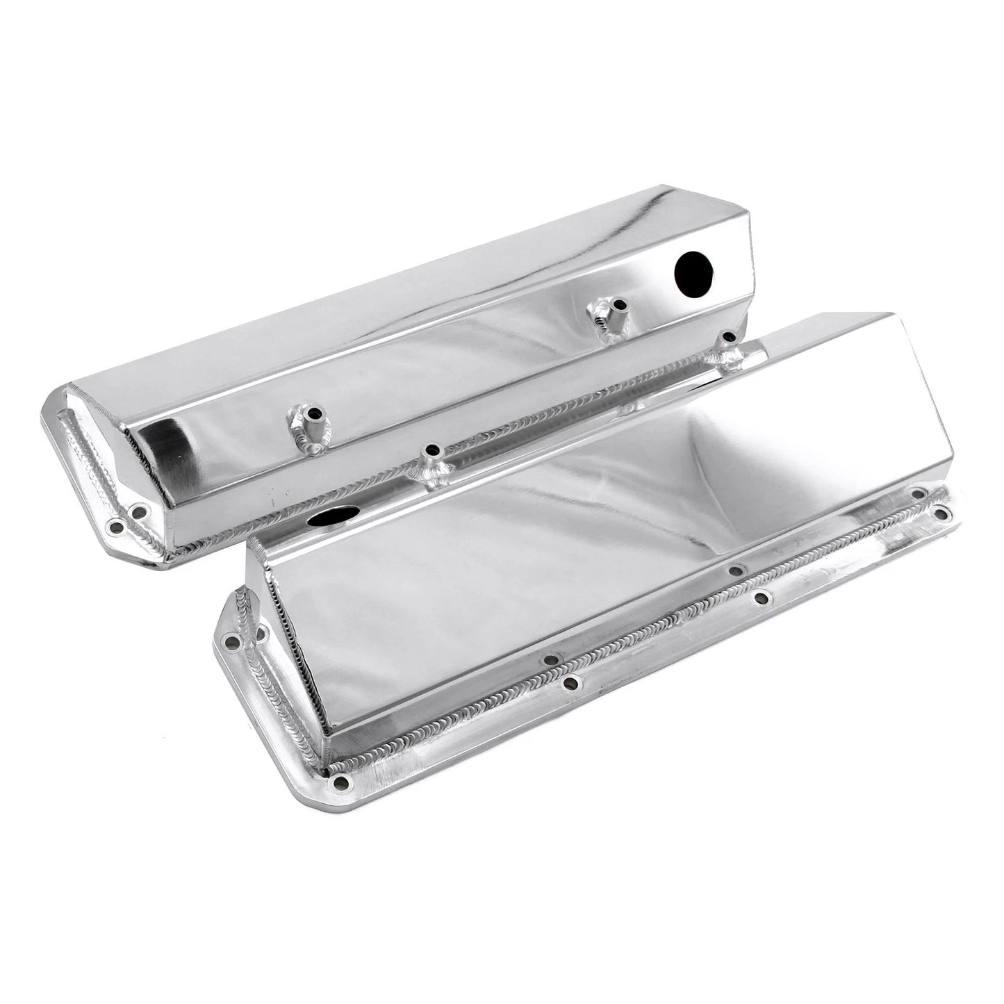 Polished Tall Valve Covers w/ Hole for Ford 302 351C Cleveland