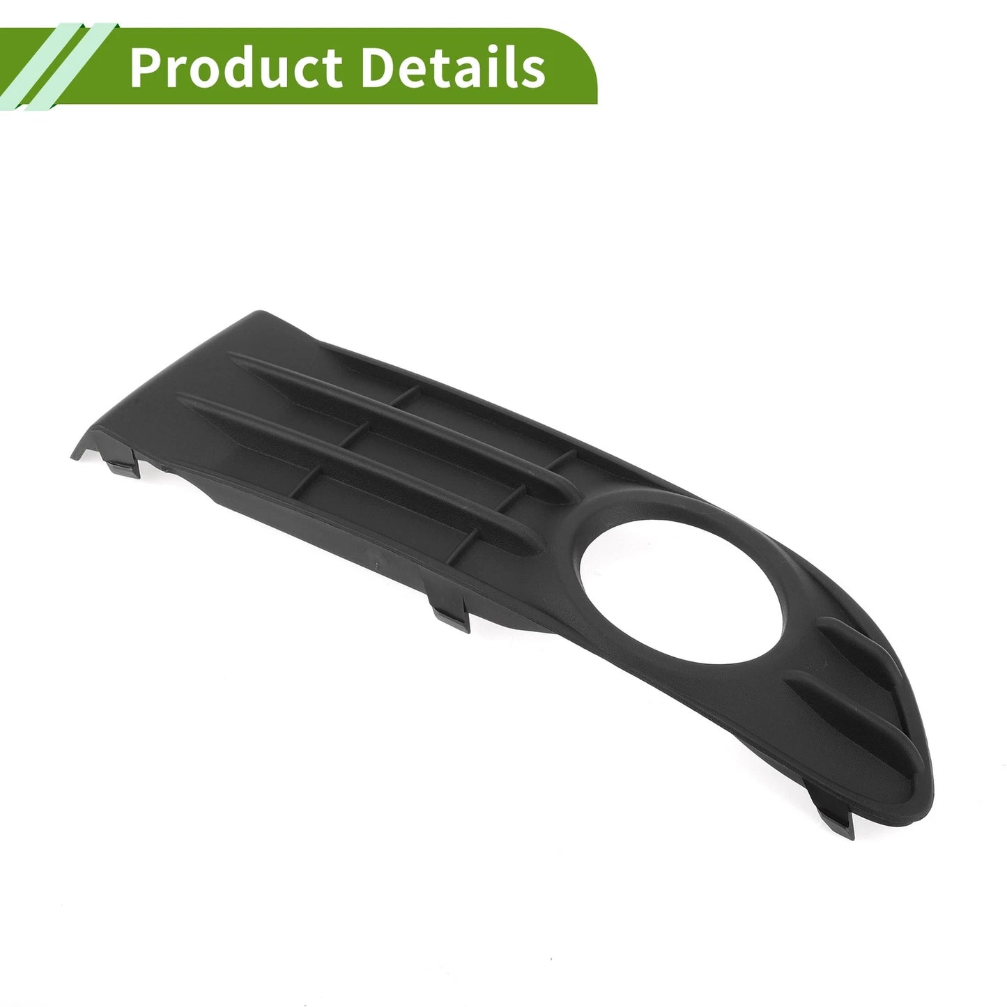 1 Pc Front Left Fog Light Grill for Volvo S40 (2007-2012) Black