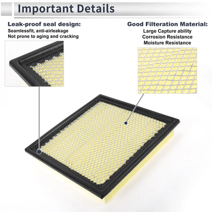Engine Air Filter for Ford F-150 (2009-2024) - 1 x Quality Replacement