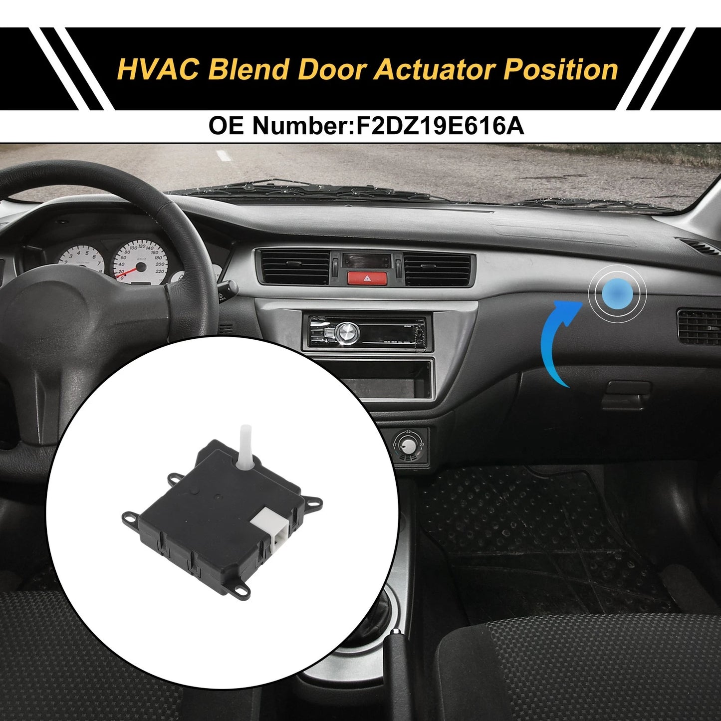 HVAC Heater Blend Door Actuator for Ford Taurus (1991-1995)