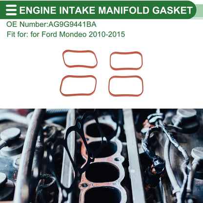 Intake Manifold Gasket Set for Ford Mondeo (2010-2015) - 4 Pcs