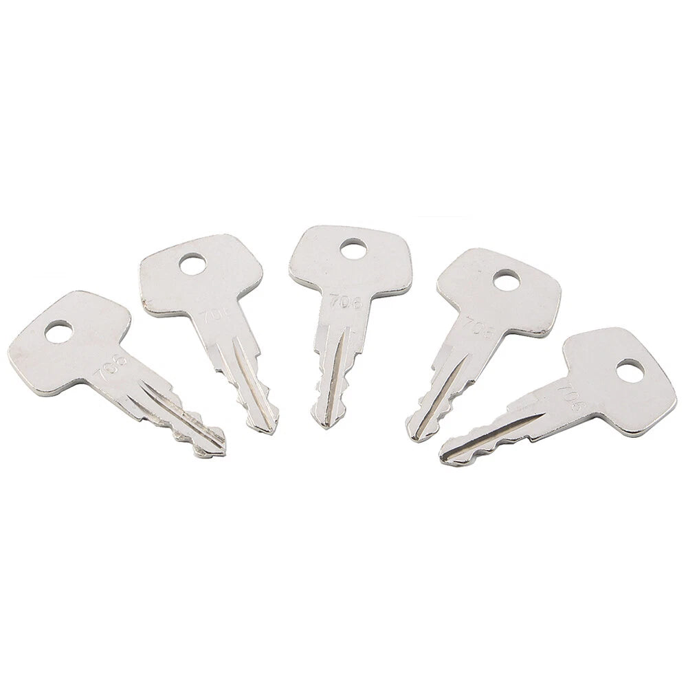 Fuel Cap Keys w/Ring for Liebherr J2 Heavy Equipment (5PCS)