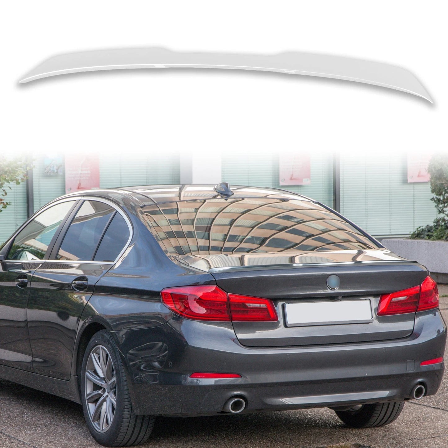 ABS Boot Spoiler for BMW G30 (2017-2023) - F90 M5 Pro Style - Alpine White