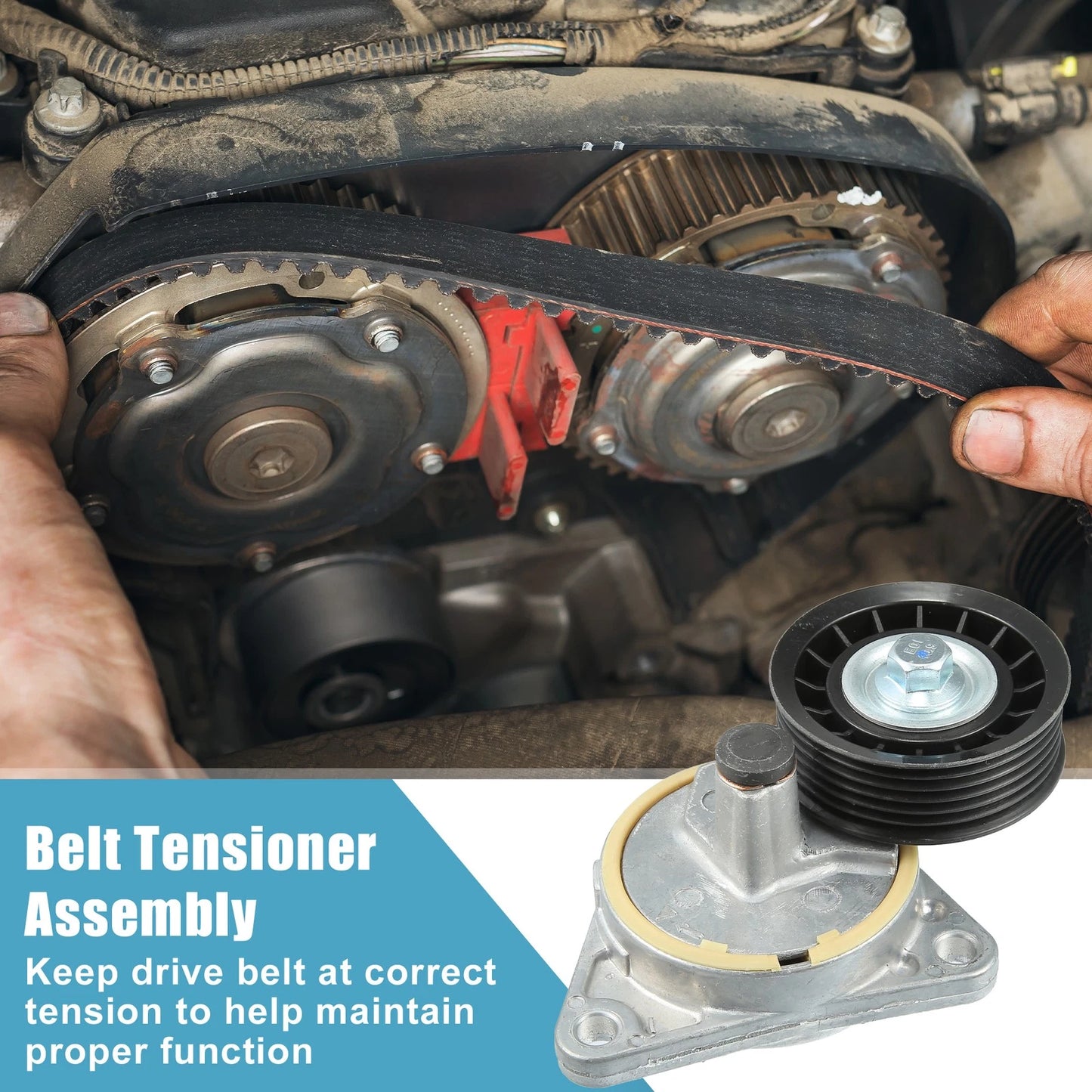 Belt Tensioner Pulley Assembly for Ford Escape 2.0L (2001-2004)