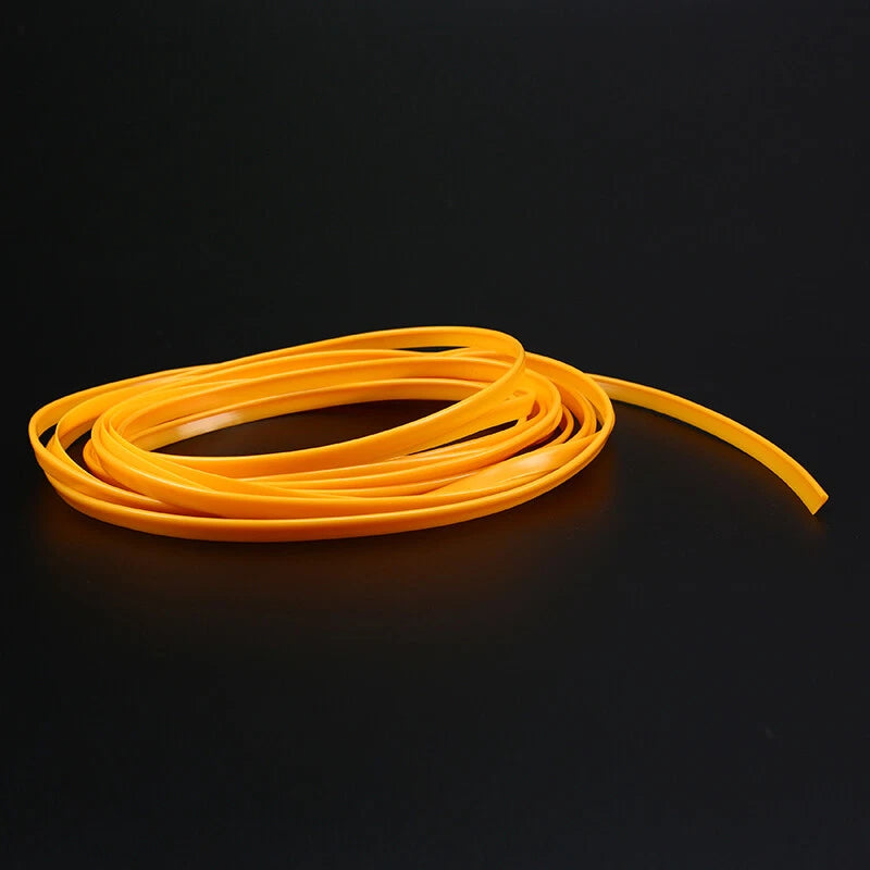 5M Yellow Car Interior Door Crack Edge Line Insert Molding Trim for Universal