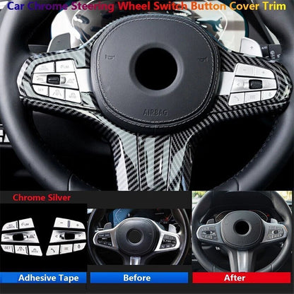 Steering Wheel Switch Cover for BMW 3 4 5 X4 X5 X6 X7 Z4 G20 G30 G05 G06 G07