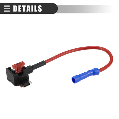 Circuit Low Profile Mini Fuse Tap w/  5A 7.5A 10A 15A APS Fuses