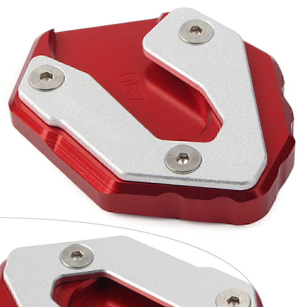 CNC Red Side Kickstand Extension Plate for Yamaha MT-09 Tracer XSR 900