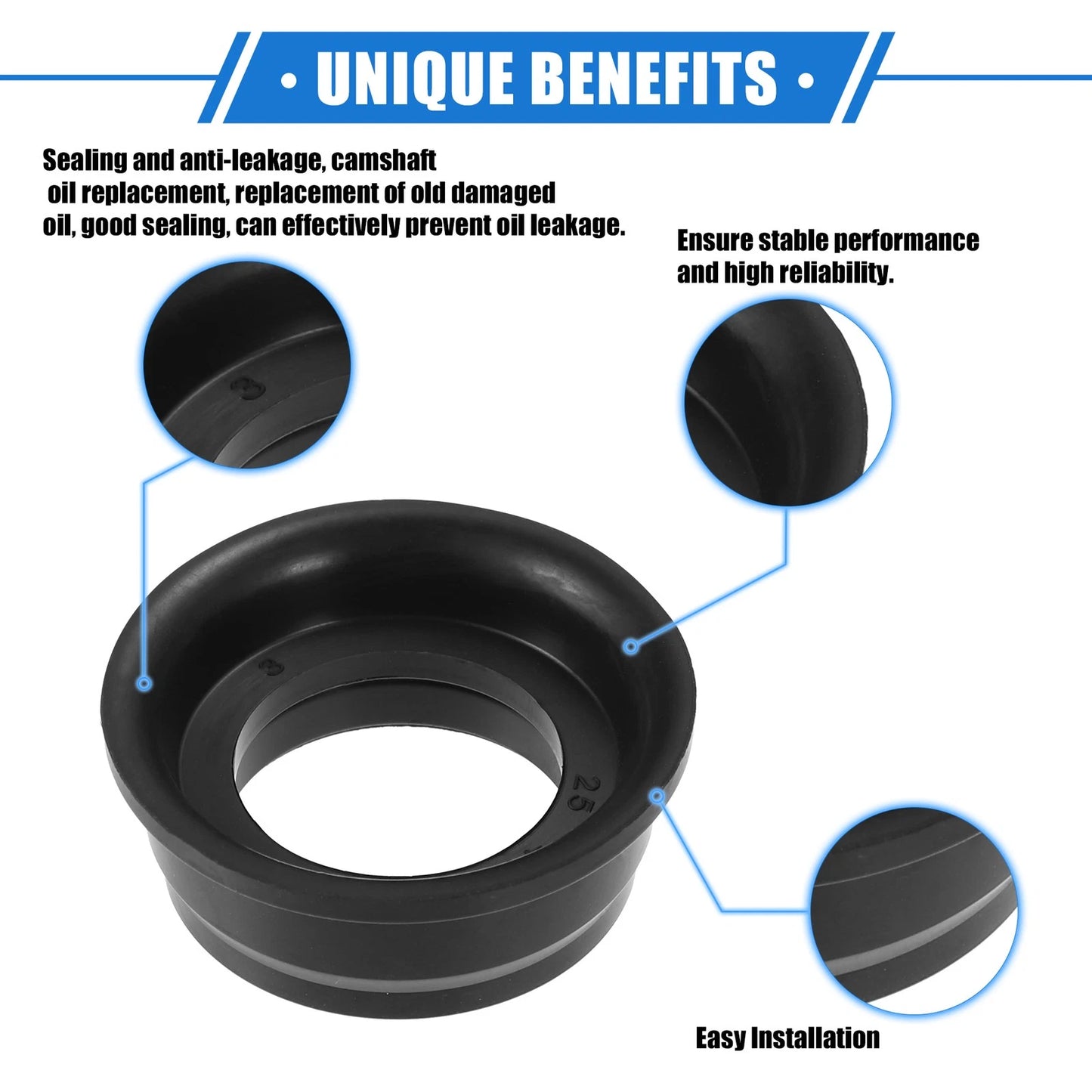 4 Pcs Crankshaft Oil Seal for Mitsubishi Eclipse (1995-1999)