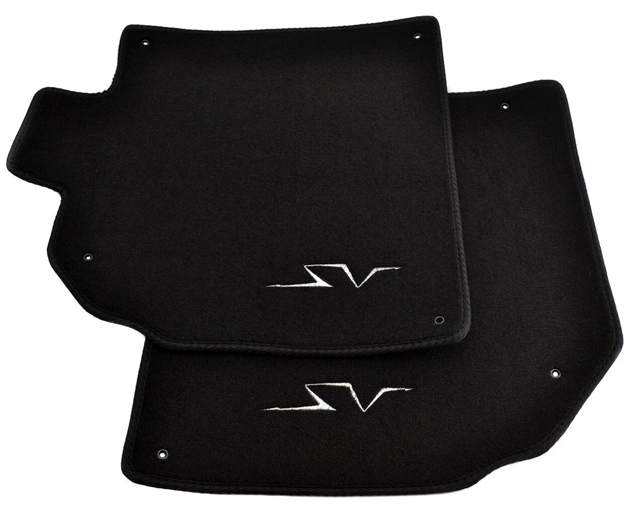 Floor Mats for Lamborghini Aventador with Silver SV Emblem (2011-2023)