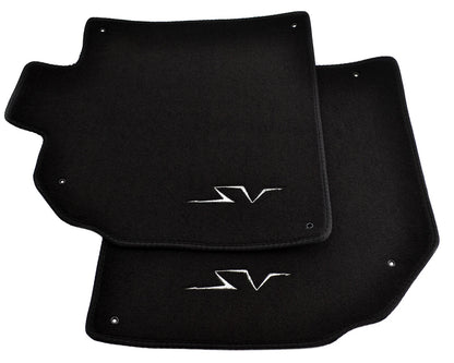 Floor Mats for Lamborghini Aventador with Silver SV Emblem (2011-2023)