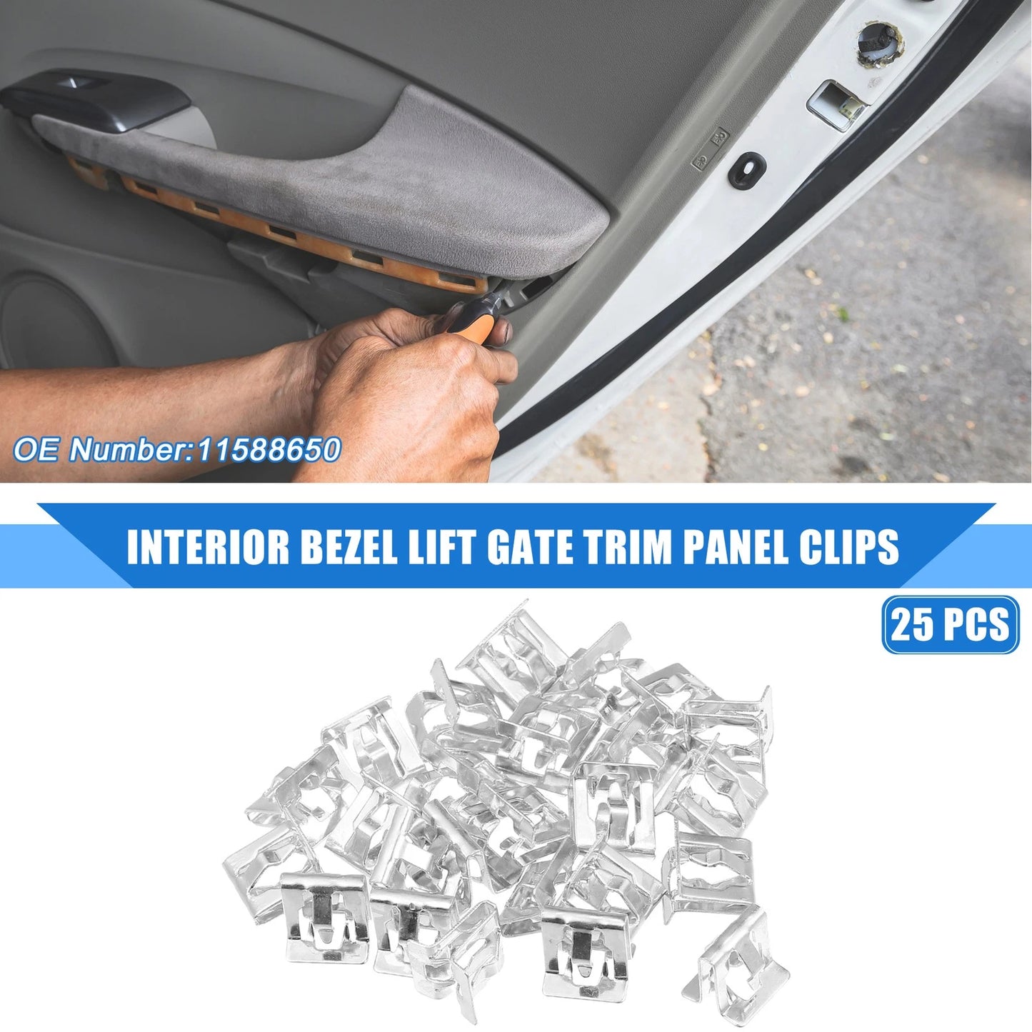 25 Pcs / Interior Bezel Lift Gate Clips for Buick Cascada (2016–2018)