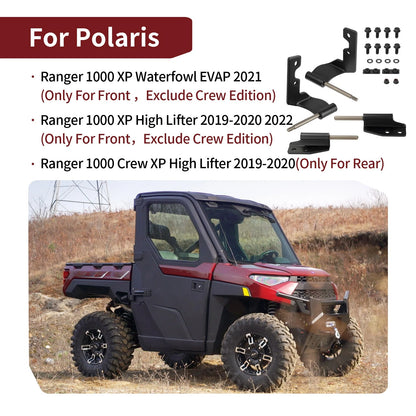 Half Door Hinge Hardware for Polaris Ranger XP 1000 High Lifter (2019–2022)