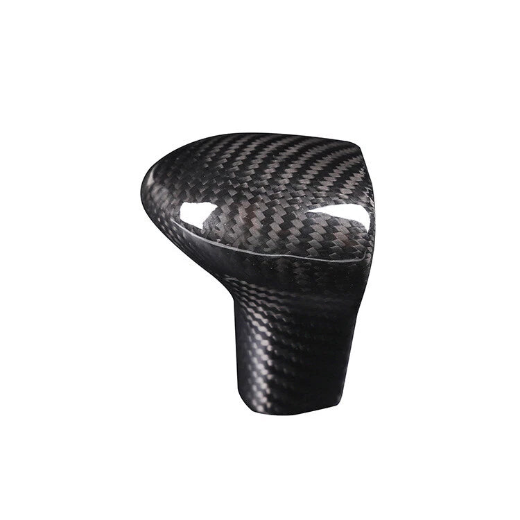 Real Carbon Fiber Gear Shifter Knob Head Cover Trim For Audi A4 A6 2013-16