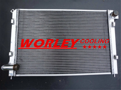 3 Row Alu Radiator + Fan for Mini One Cooper R50 R52 R53 1.4 1.6 AC (2002-2007)
