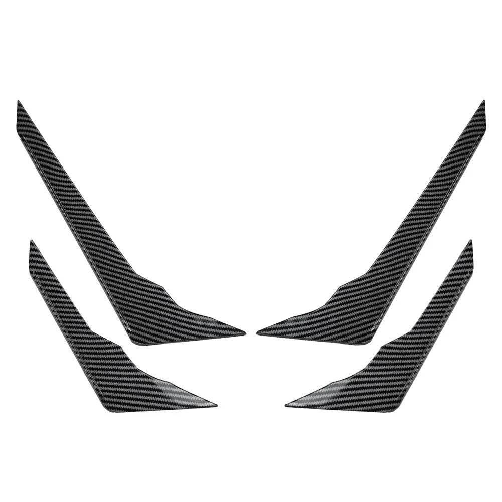 Carbon Fiber Front Bumper Side Spoiler Trim for Audi Q5 (2021-2024)