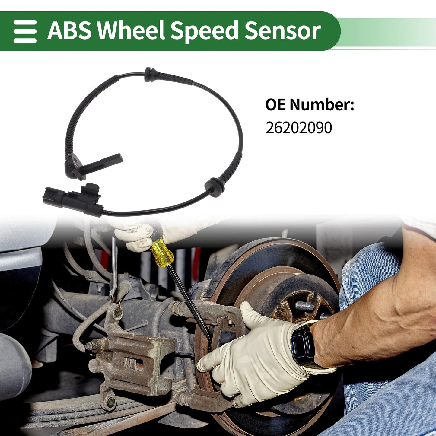ABS Wheel Speed Sensor Rear Right for Buick Cavalier (1995–2005)