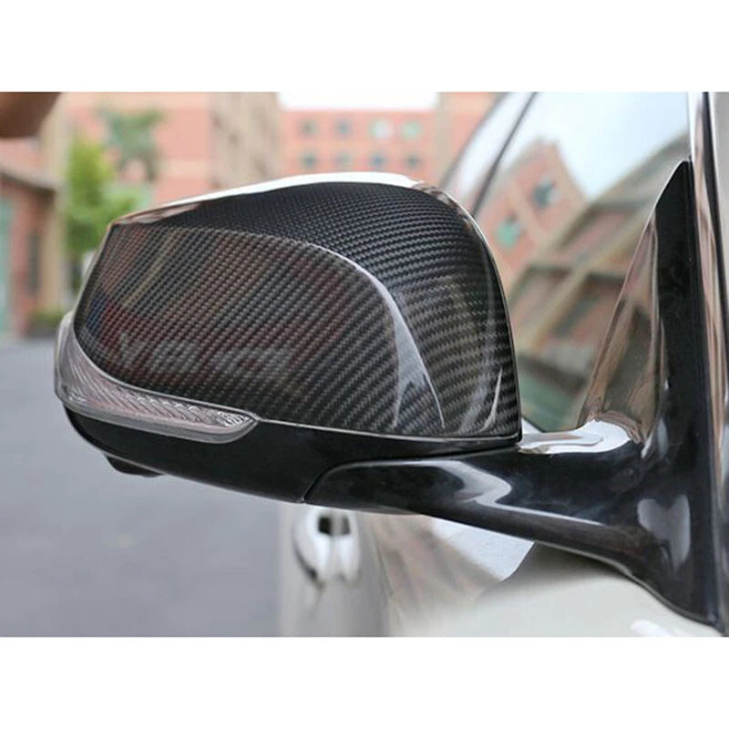 100% Carbon Fiber Add-on Side Mirror Caps Cover for Infiniti Q50 14+ / Q60 17+