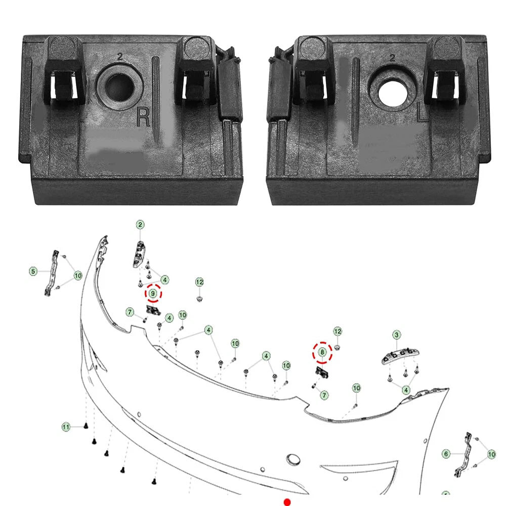 Front Bumper Bracket Fender Support for Tesla Model 3 (2017-2023)