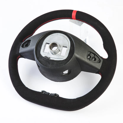 Flat Bottom Steering Wheel Suede for Mercedes Benz C-Class (2015-2021)