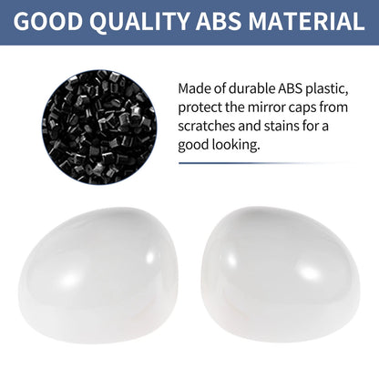 White Left Right Mirror Cover Cap for Mini F54 Clubman (2014-2019)