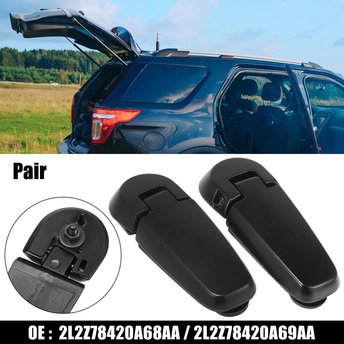 Liftgate Hinges 2 x for Ford Explorer (2002-2005) Rear Window Hinge