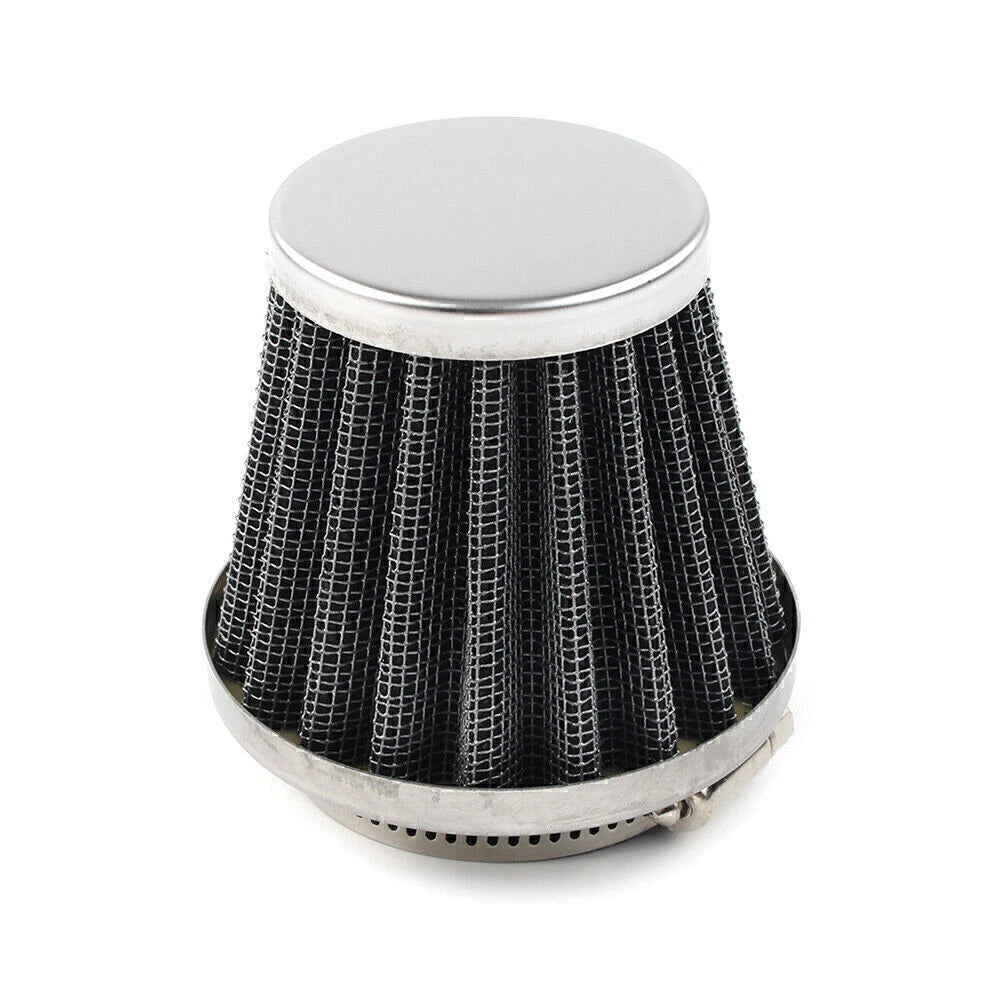 42mm Chrome Motorcycle Air Filter Cleaner for Dirt Pit Quad ATV Bike