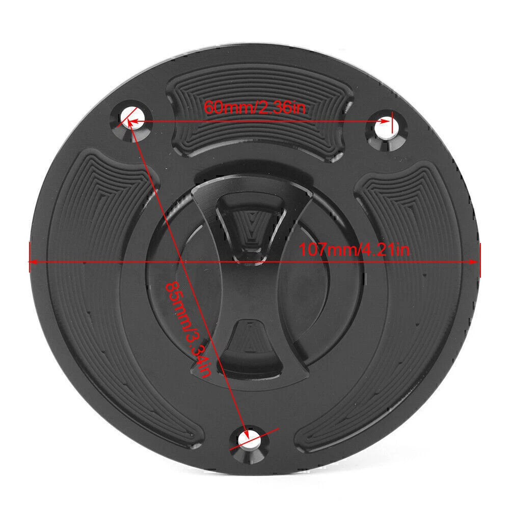 CNC Fuel Gas Tank Cap Cover for Suzuki GSXR 600 750 1000 SV650S SV1000 (2001-2023)
