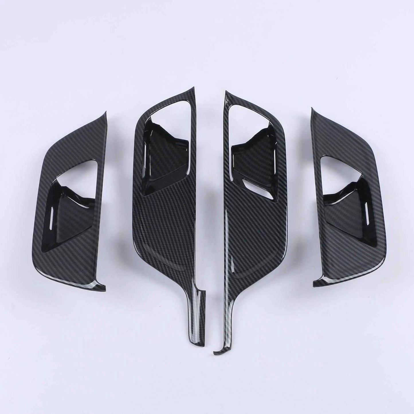 Inner Door Handle Bowl Carbon Fiber Cover Trim for Mercedes-Benz GLB (2020-2023)