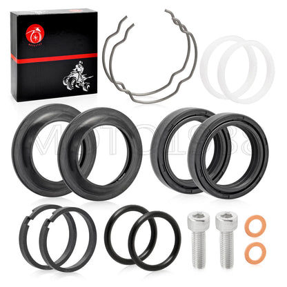 Front Fork Dust Oil Seals Rebuild Kit 39mm for Harley Sportster XL883/XL1200/FXD