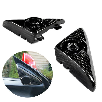 Real Carbon A Pillar Speaker Tweeter Cover Replace for Ferrari 360 Spider Modena