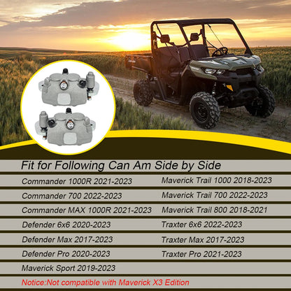 Rear Brake Calipers & Pads for Can-Am Maverick Trail/Sport (2018–2023)