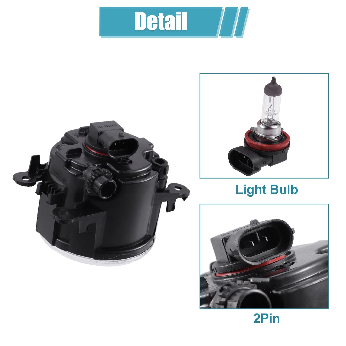 Fog Light Lamp Assembly Set for Ford Lincoln (1999-2002)