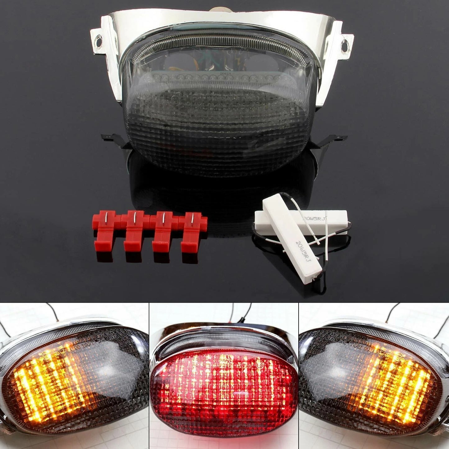 Smoke Taillight & Turn Signals for Suzuki GSXR600 GSXR750 (1996-2000)