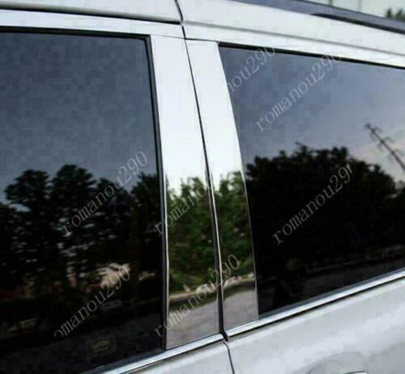 Chrome Window Strips Pillar Post Covers for Toyota Sienna (2011–2020)
