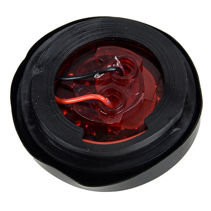 4 x 2" Round LED Side Marker Lights for Car Truck Trailer Van Caravan
