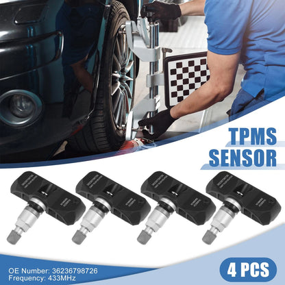 4 x Tire Pressure Sensors for BMW 328i, 528i, 535i (2007-2013)