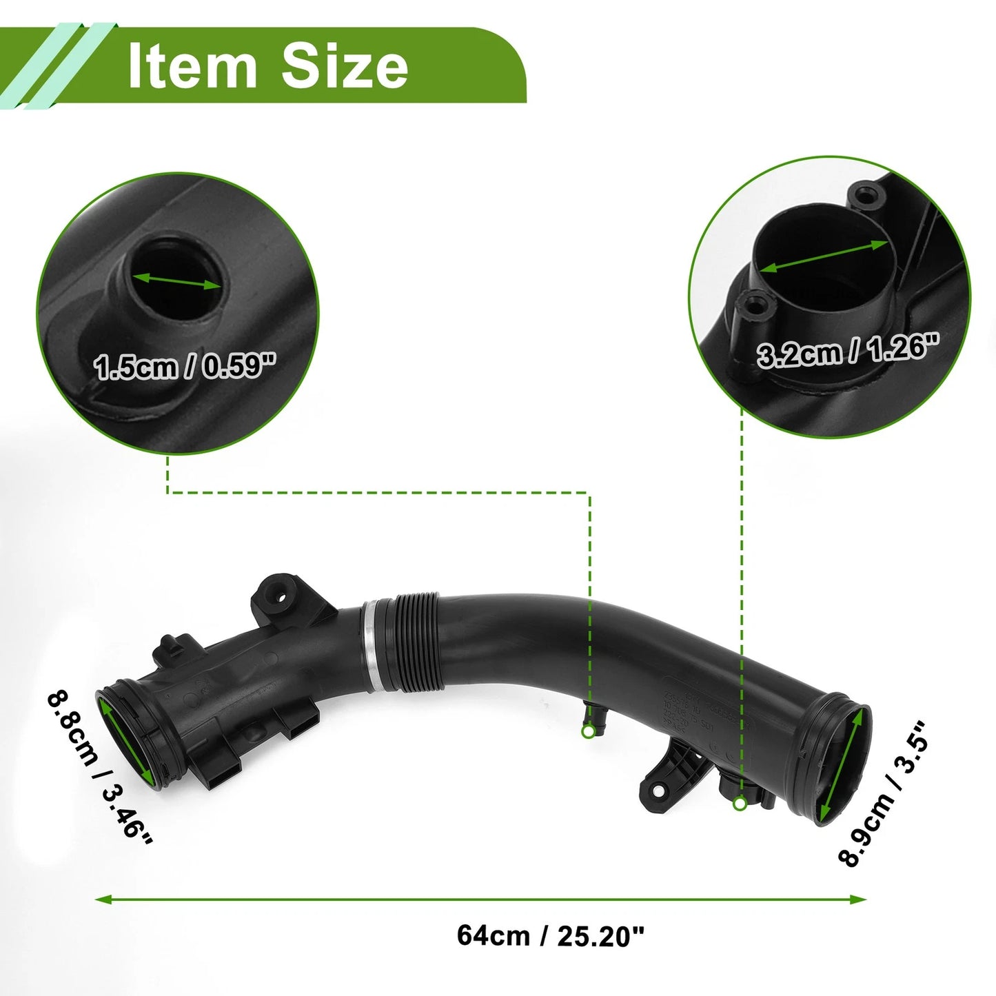 Car Air Intake Duct Hose for BMW 640i, 740Li, X6, X5, X4 (2011-2019)