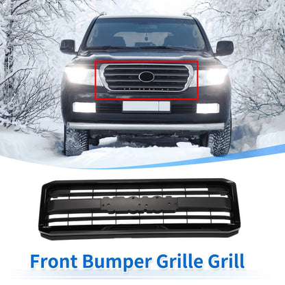 Front Upper Hood Bumper Grille Grill Black for Toyota Land Cruiser (2007–2012)