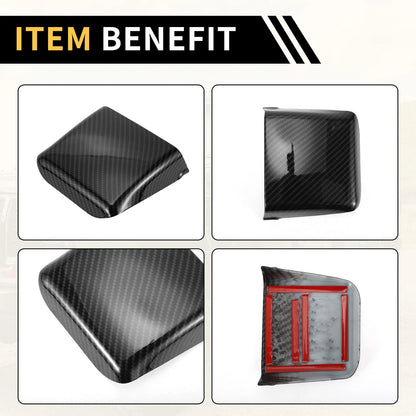 Carbon Fiber Tail Light Cover Trim for Jeep Wrangler JL JLU (2018-2023)