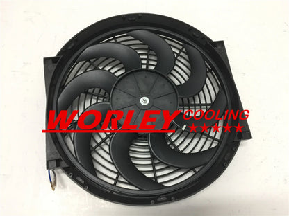44mm Alloy Radiator + Fan for Mazda RX2 RX3 RX4 RX5 RX7 (1970-1985)