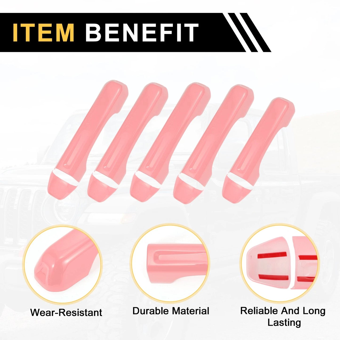 Pink Door Tailgate Handle Cover for Jeep Gladiator (2020-2021)