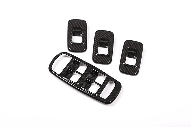 For Jaguar XE 2015-2018 Carbon Window Switch Buttons Cover Overlay Trim