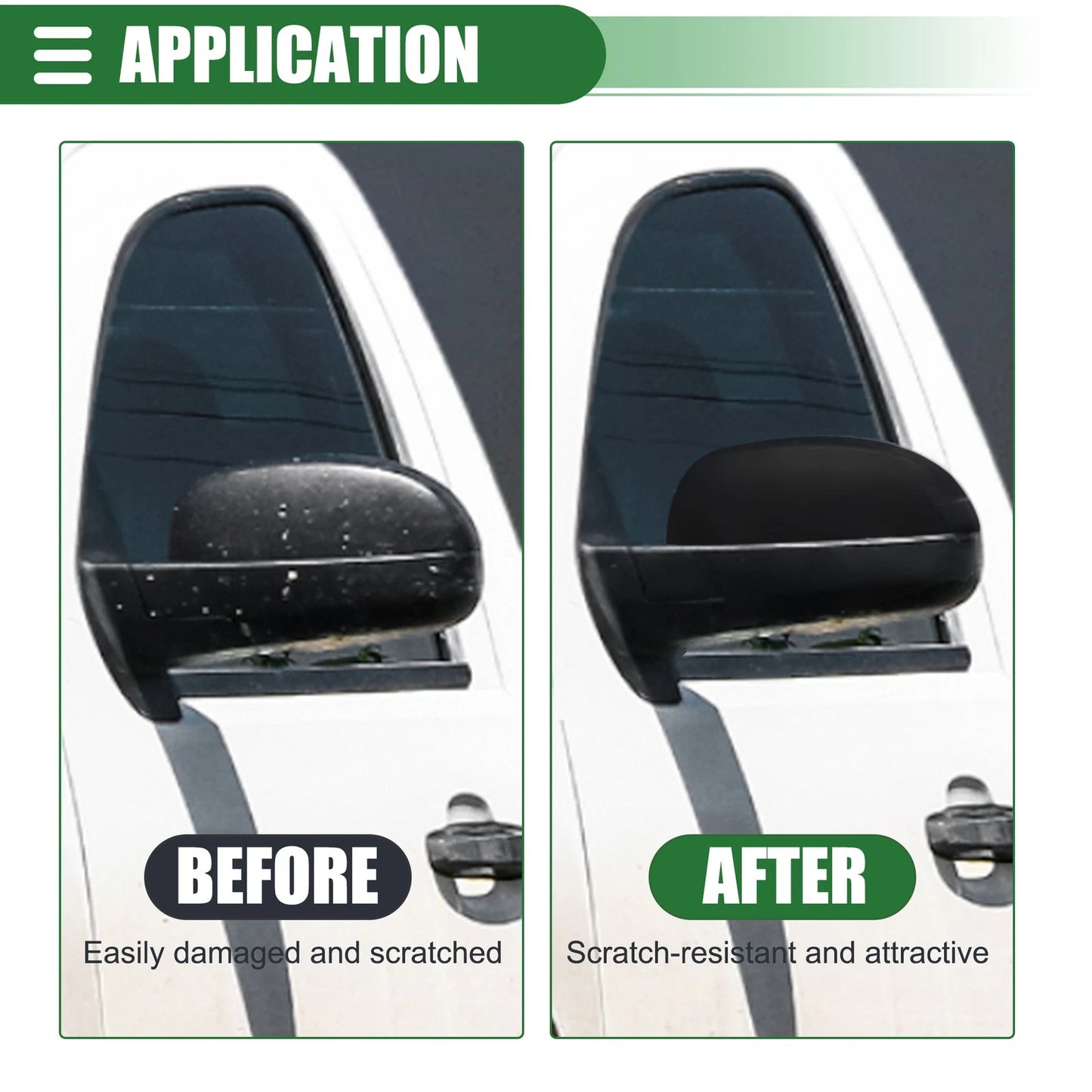 Left Rearview Mirror Cap for Chevrolet Silverado 1500 Gloss Black