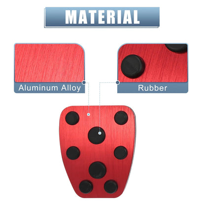 Gas Brake Clutch Pedal Pads Covers for Subaru Impreza Forester (2008-2021)