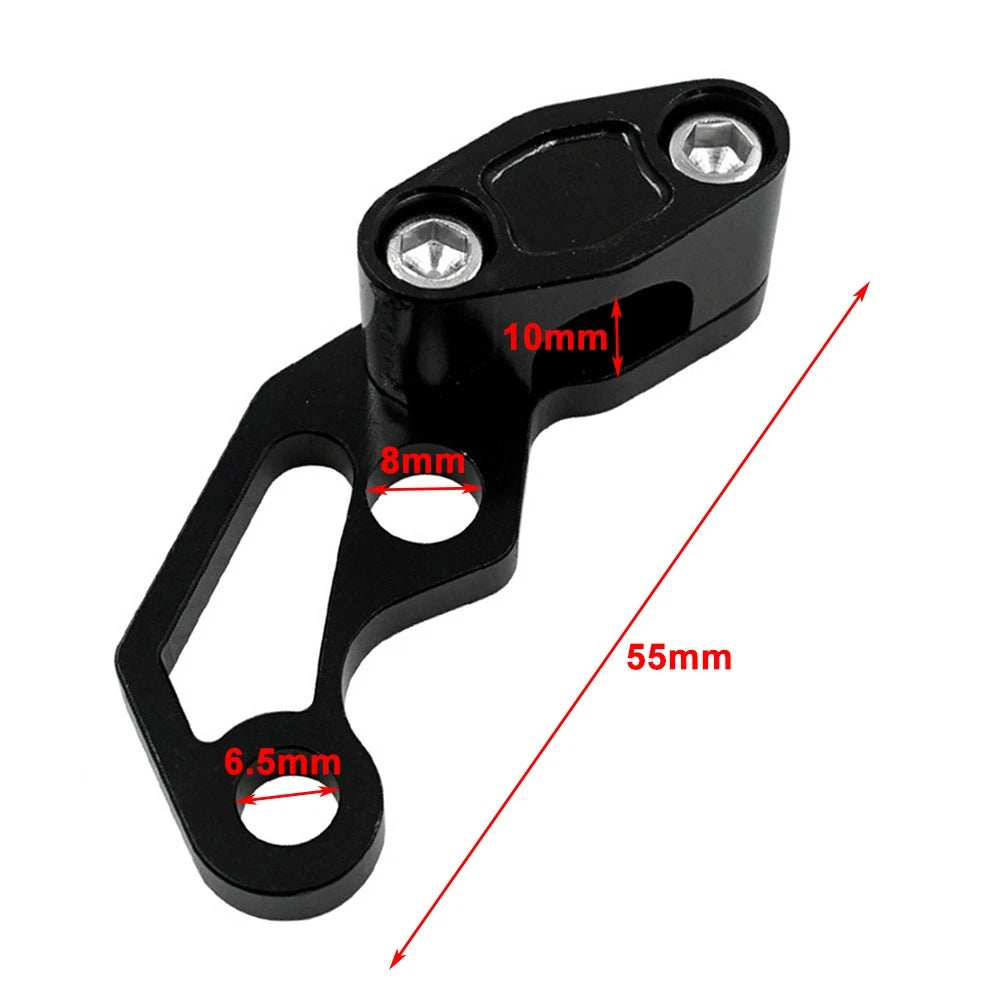 Aluminum Brake Line Clamp Protector for Universal Fit Motor Bikes - Blue