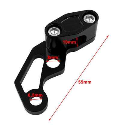 Aluminum Brake Line Clamp Protector for Universal Fit Motor Bikes - Blue