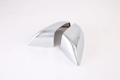 ABS Chrome Rearview Mirror Side Lid Cover Trim for Tesla Model S (2013-2022) 2 x