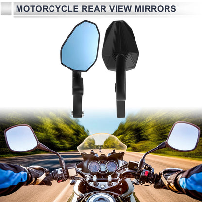 M8/M10 1x Motorcycle Rear View Mirror Handlebar Mirrors Black for MakeModel